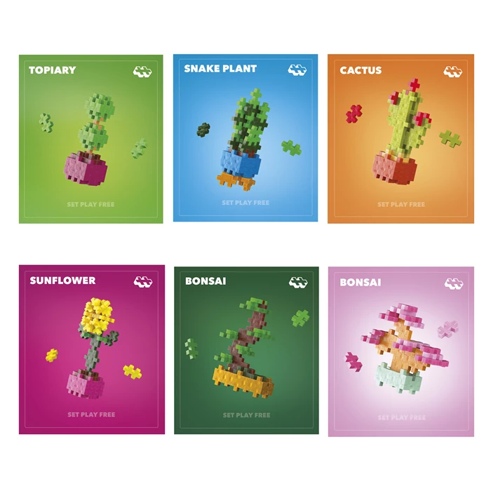 Der pflegeleichteste Zimmergarten! Baue trendige 3D-Pflanzen mit Plus-Plus Steinen. 100% kreativer Spielspaß und ein toller Hingucker für den Schreibtisch.