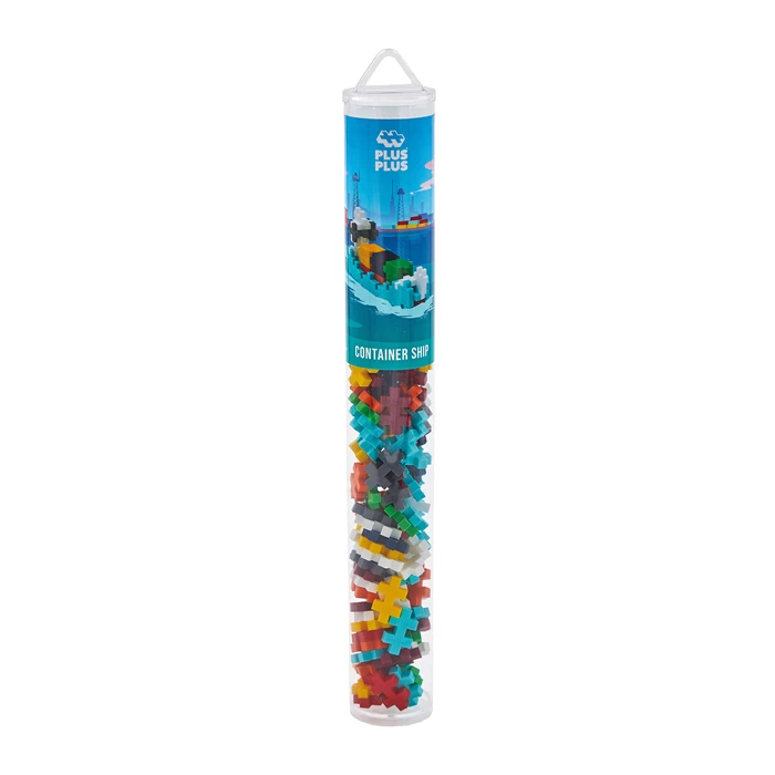 Leinen los für kleine Kapitäne! Das bunte Bauset inklusive Anleitung lässt Kinder ein tolles Frachtschiff bauen und fördert das räumliche Denken.