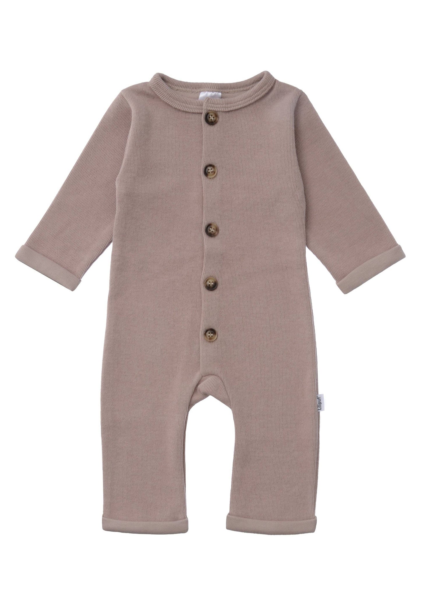 Nachhaltig und unglaublich bequem! Der weiche Baby-Overall in toller Ripp-Struktur aus reiner Bio-Baumwolle ist ideal zum Spielen und Schlafen.