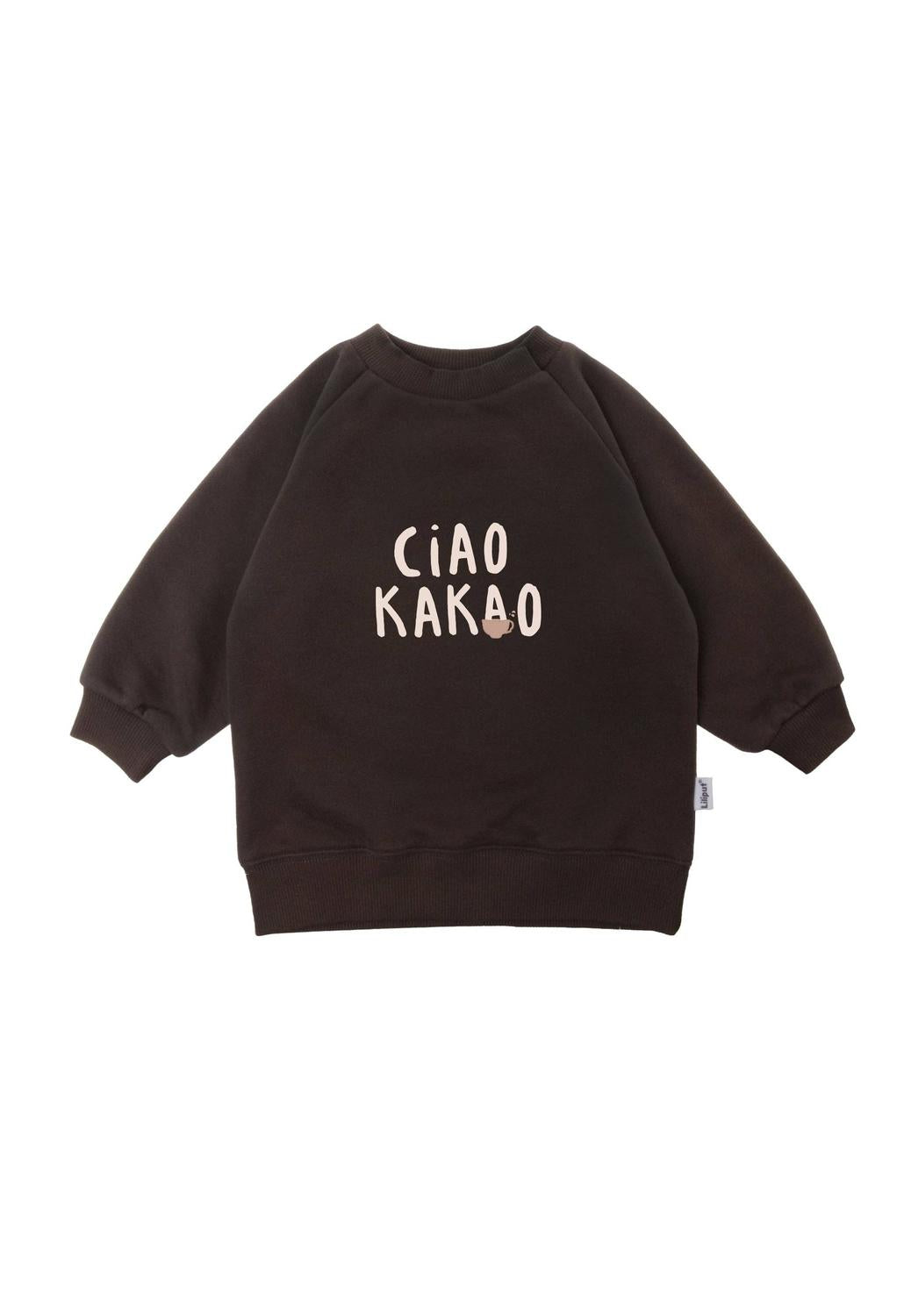 Der Gute-Laune-Garant für jeden Tag! Das trendige Sweatshirt mit dem beliebten """"Ciao Kakao""""-Print ist kuschelweich und lässig geschnitten.""