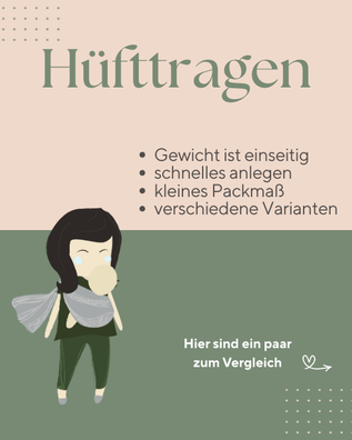 Hüfttrage - Babytrage