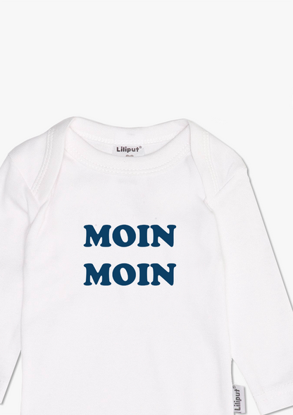 Nordischer Charme im Doppelpack! Die bequemen Amineck-Bodys aus 100% Baumwolle mit Schlupfkragen erleichtern das An- und Ausziehen deines Babys.