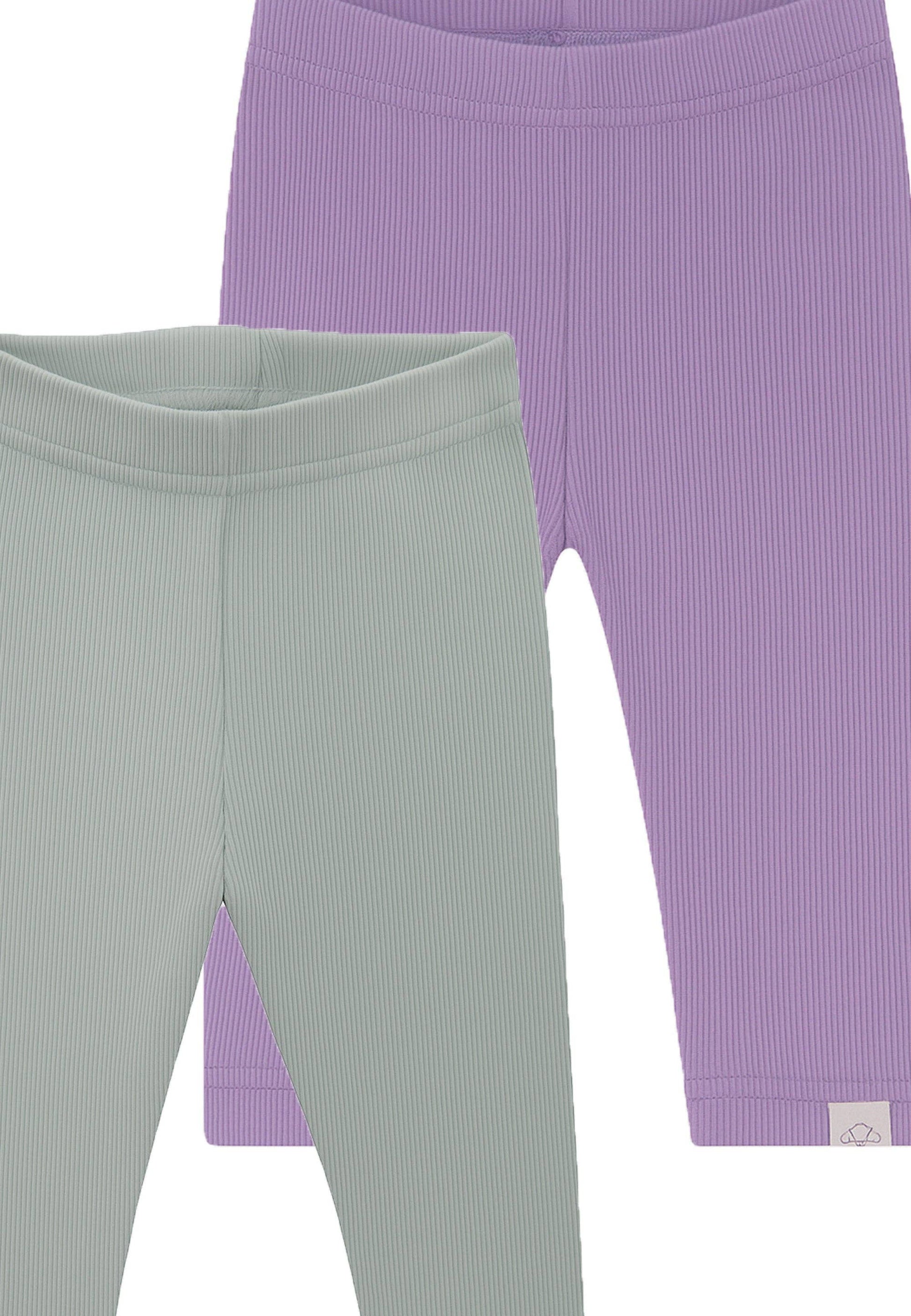 Liliput 2er-Pack Leggings in Flieder & Ecru – 95% Baumwolle, hochelastisch, weich & atmungsaktiv. Bequemer Gummibund. Größen 62/68–104. Jetzt entdecken!