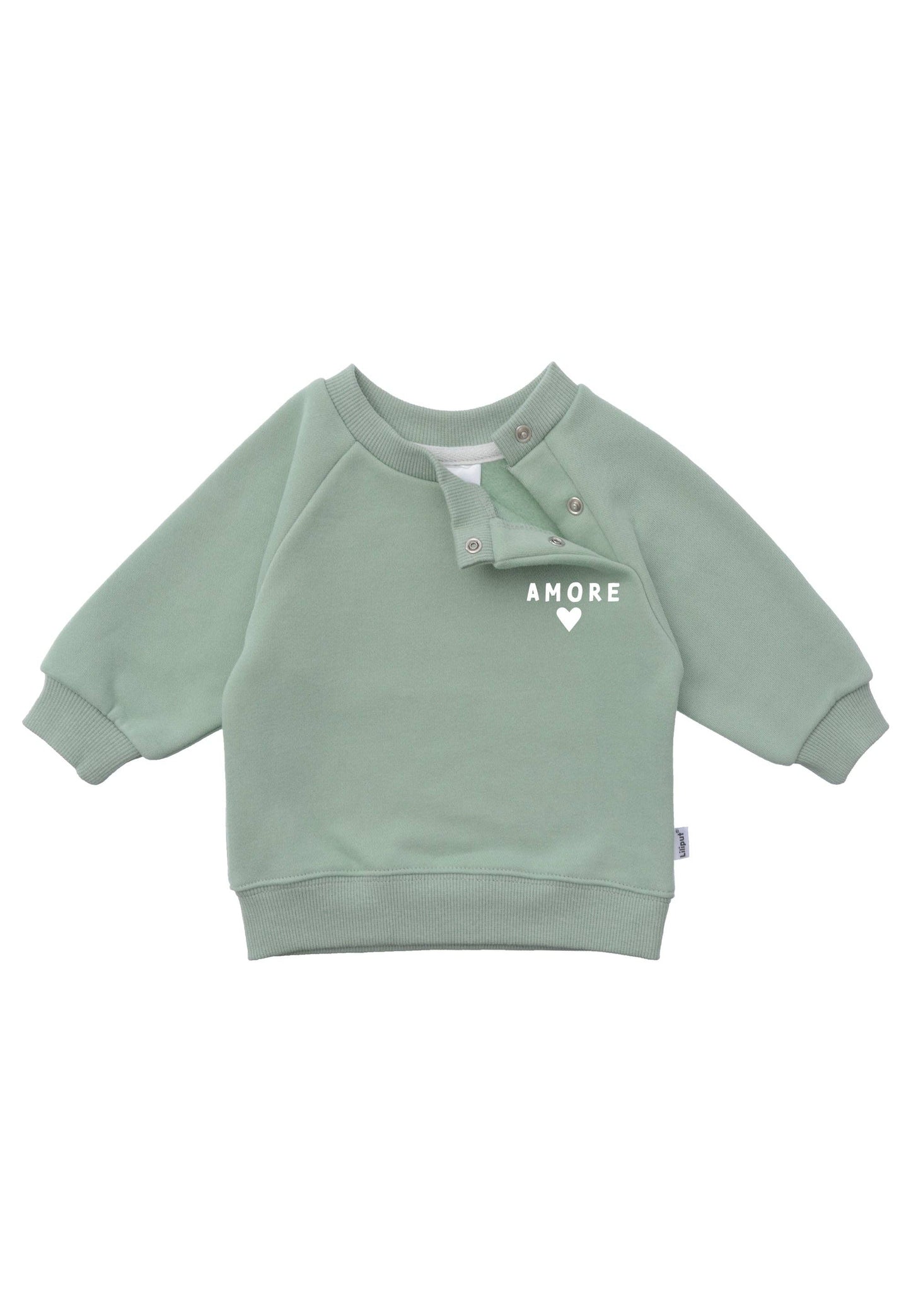 Ein Outfit zum Verlieben! Das weiche, 2-teilige Set aus kuscheligem ""amore"" Sweatshirt und bequemer Leggings macht jeden Kita-Tag mit.