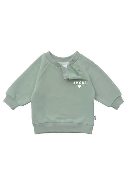 Ein Outfit zum Verlieben! Das weiche, 2-teilige Set aus kuscheligem ""amore"" Sweatshirt und bequemer Leggings macht jeden Kita-Tag mit.