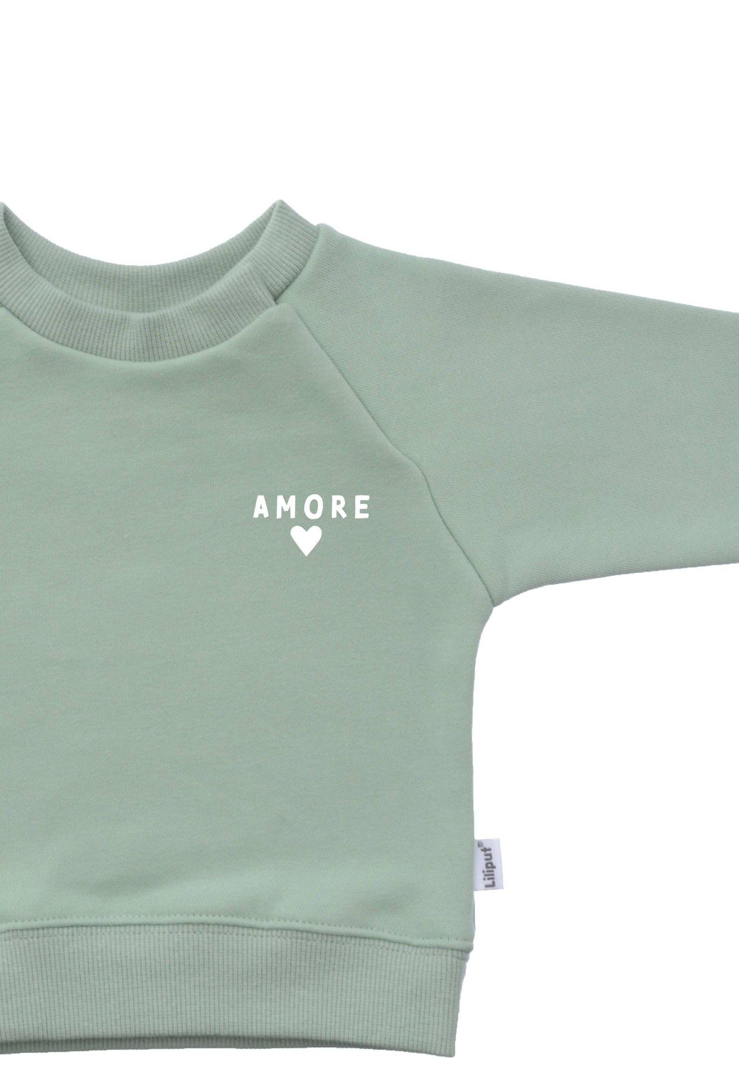 Ein Outfit zum Verlieben! Das weiche, 2-teilige Set aus kuscheligem ""amore"" Sweatshirt und bequemer Leggings macht jeden Kita-Tag mit.