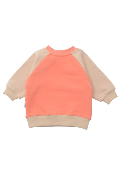 Sweatshirt in orange/beige "Herz"
