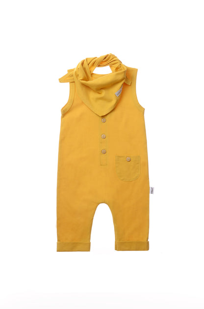 Jumpsuit mit passendem Halstuch