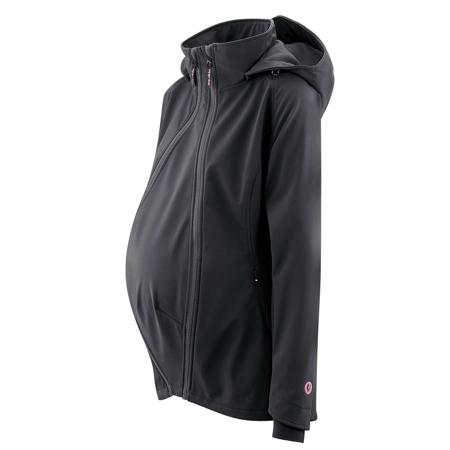 Der bewährte Klassiker! Die wetterfeste 4-in-1 Softshell-Jacke mit bequemer Passform inkl. Schwangerschafts- und Babyeinsatz (fürs Bauch- und Rückentragen).
