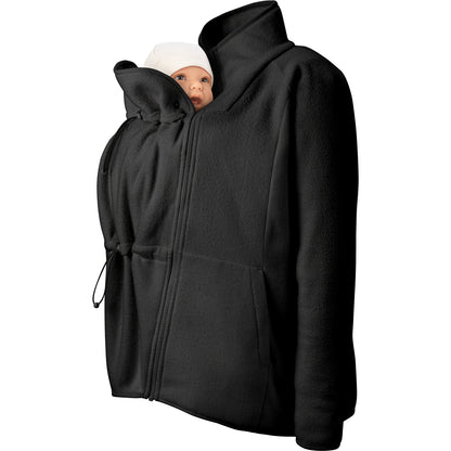 Die kuscheligste Schicht für die Übergangszeit! Die weiche 4-in-1 Fleece-Jacke schützt dich und dein Baby vor kühlem Wind und ist ideal als Unterziehjacke.