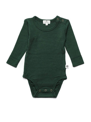 Die kuscheligste Basis für jeden Tag. Der klassische Langarm-Body aus 100% temperaturausgleichender Merinowolle ist sanft zur empfindlichen Babyhaut.