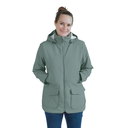 Eine für alles! Die wetterfeste 4-in-1 Softshell-Tragejacke für Schwangerschaft, Babytragen (Bauch & Rücken) und als schicke Solo-Jacke für Mamas.