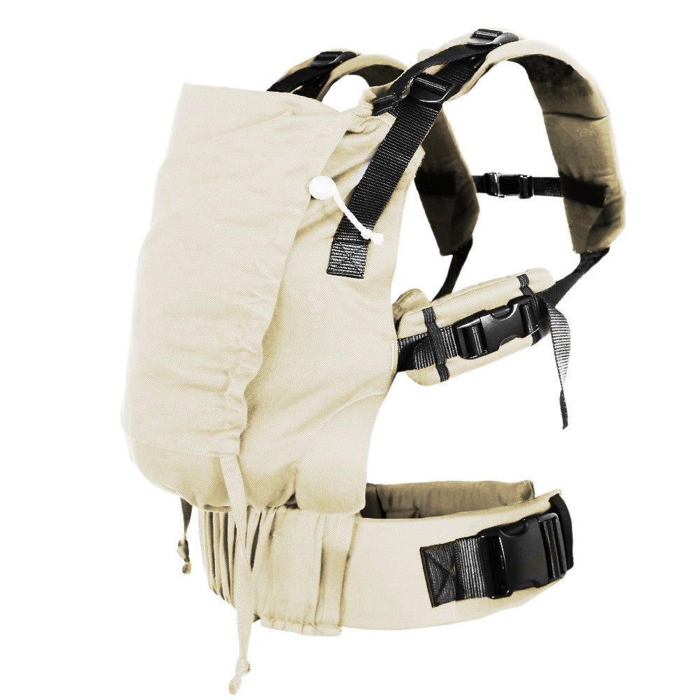 Die schnelle Alternative zum Tragetuch! Die mitwachsende Fullbuckle-Trage aus weichem Bio-Tragetuchstoff ist ergonomisch und blitzschnell angelegt.