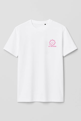 Zeig deine Liebe im Alltag! Das weiche Baumwoll-Shirt mit inspirierendem Print ist lässig geschnitten und passt perfekt zum Mini-Me-Look deines Kindes.