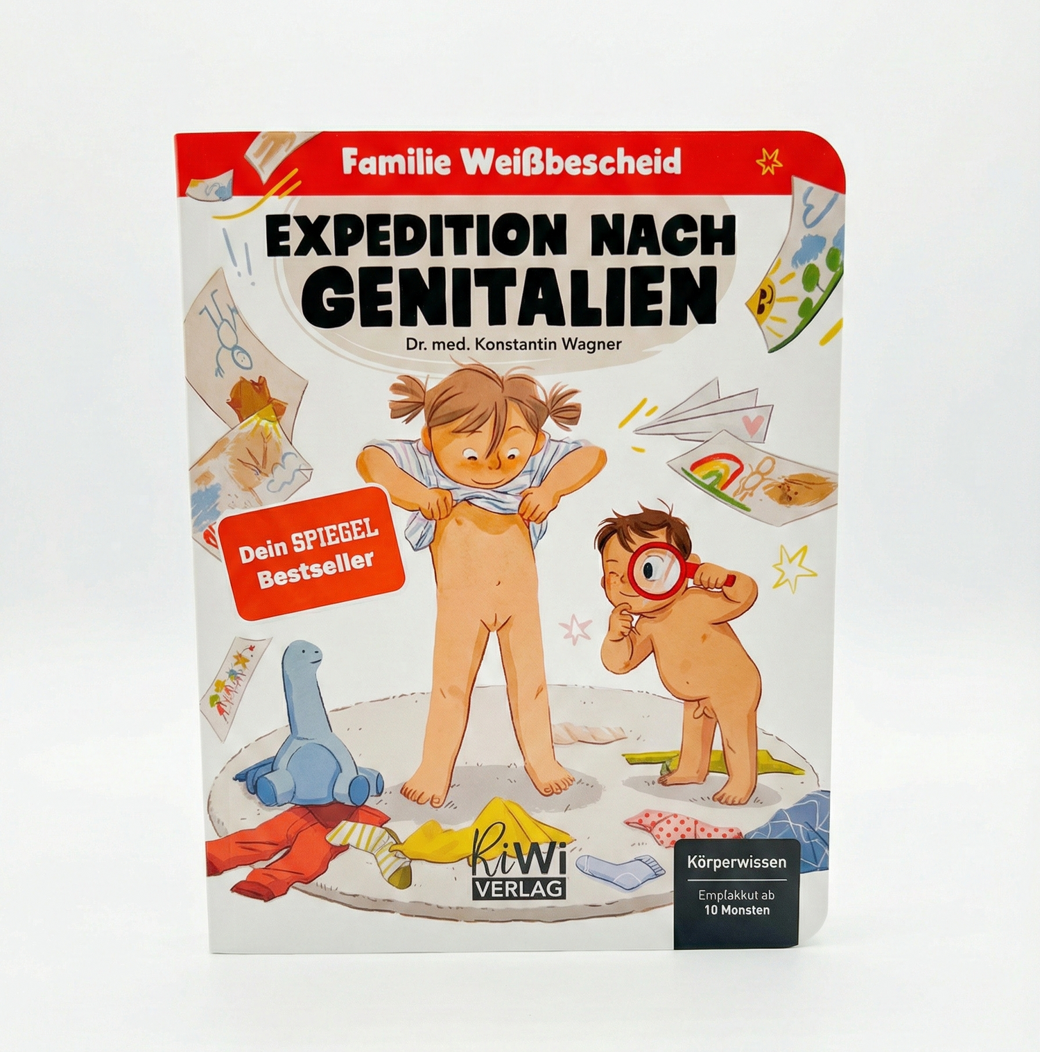 Frühkindliche Aufklärung ganz natürlich. Das Pappenbuch für Kleinkinder fördert einen unverkrampften Umgang mit dem eigenen Körper und benennt Körperteile korrekt.