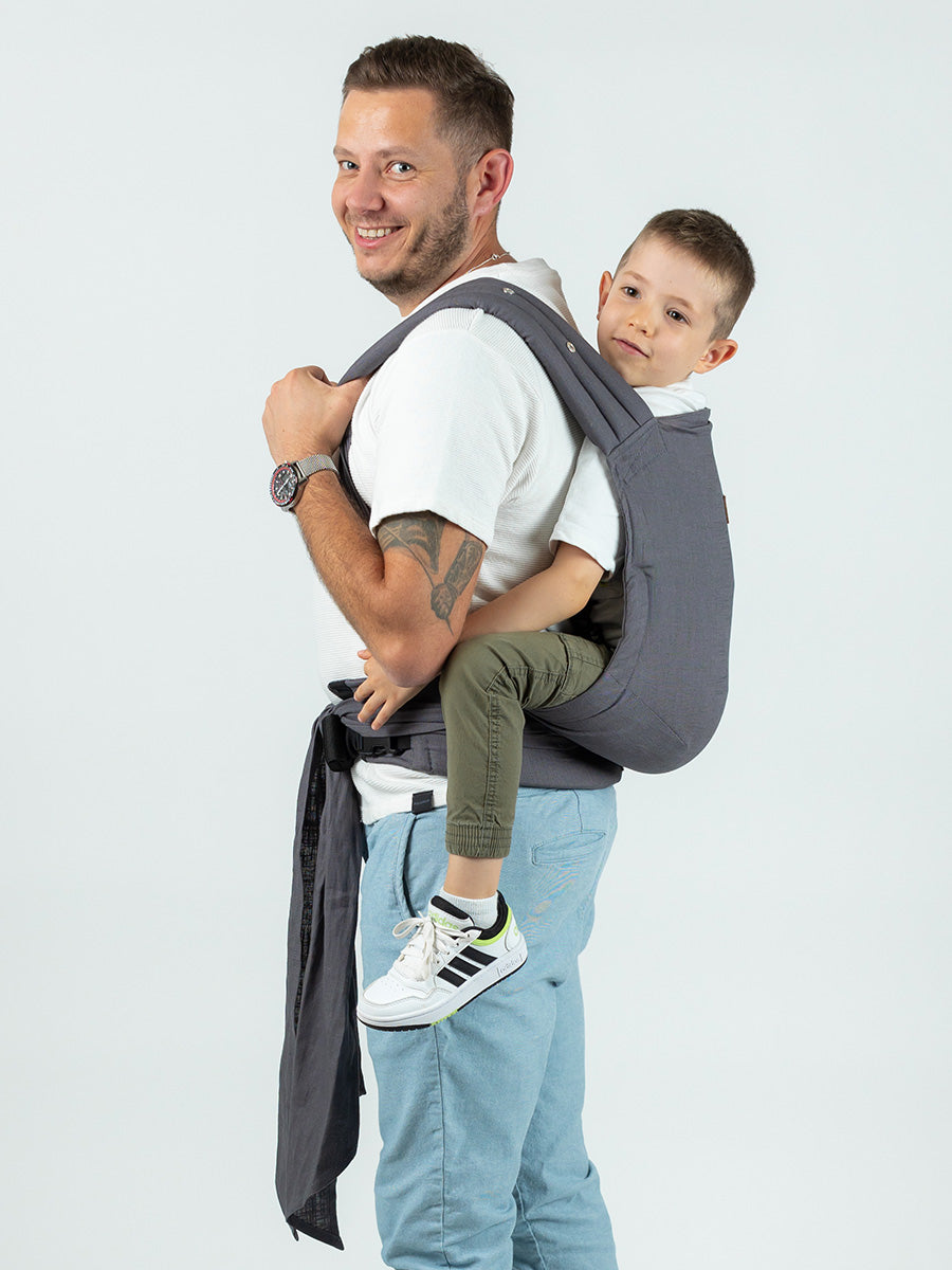 Das Schwerlast-Wunder für den Alltag und Wandertouren! Die mitwachsende Premium-Trage verteilt das Gewicht von Vorschulkindern unglaublich bequem.