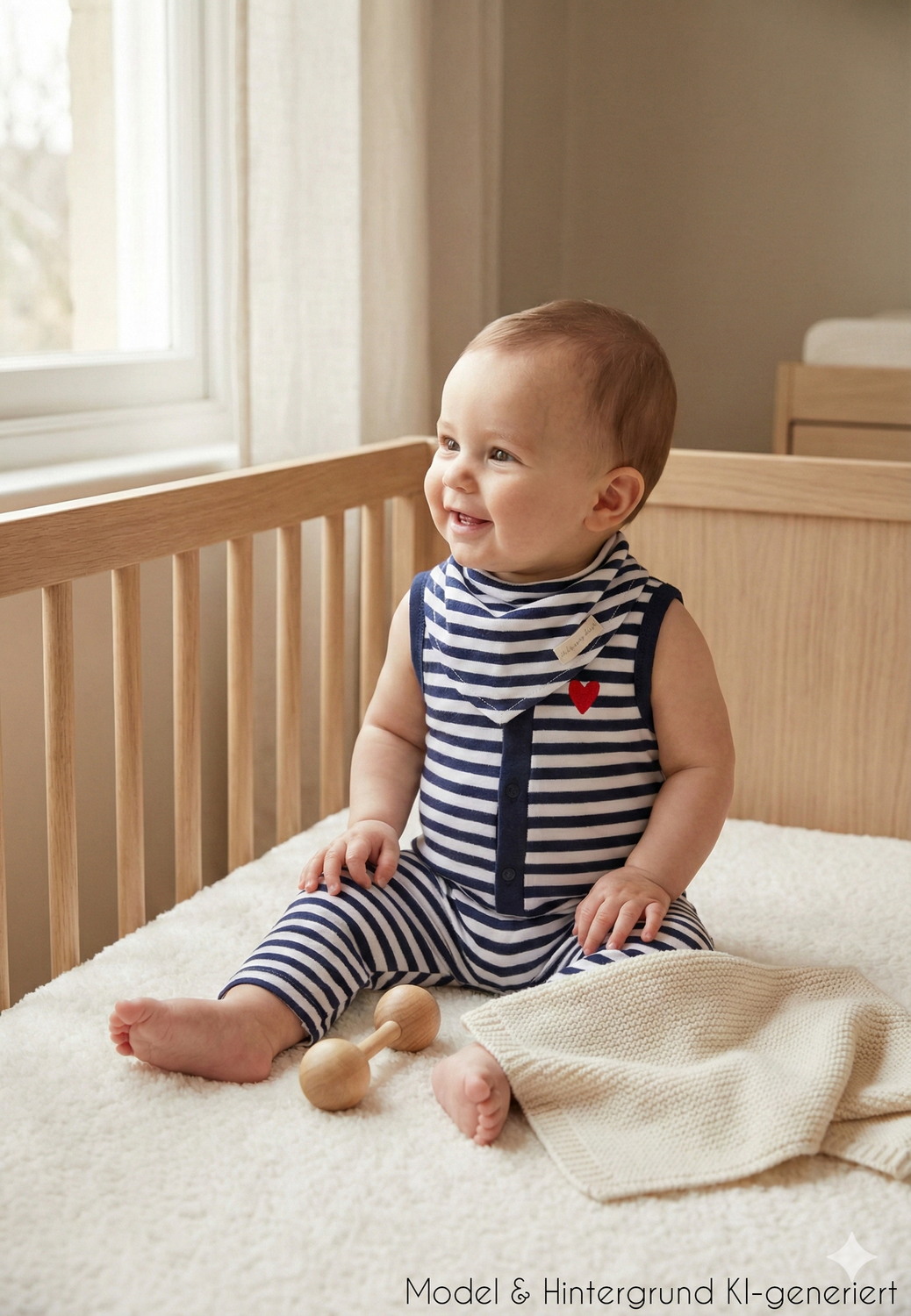 Zwei Teile, ein perfektes Outfit! Der bequeme olivegrüne Jumpsuit kommt direkt mit farblich passendem Halstuch und sorgt für einen schicken Komplett-Look.