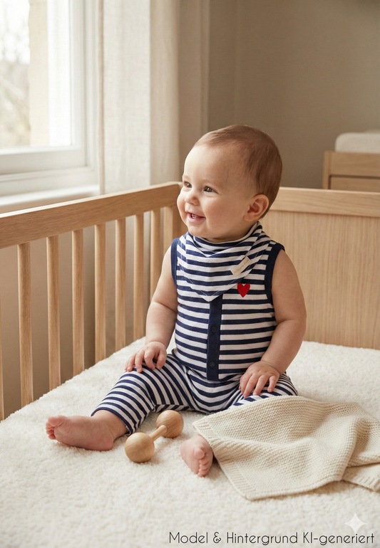 Zwei Teile, ein perfektes Outfit! Der bequeme olivegrüne Jumpsuit kommt direkt mit farblich passendem Halstuch und sorgt für einen schicken Komplett-Look.