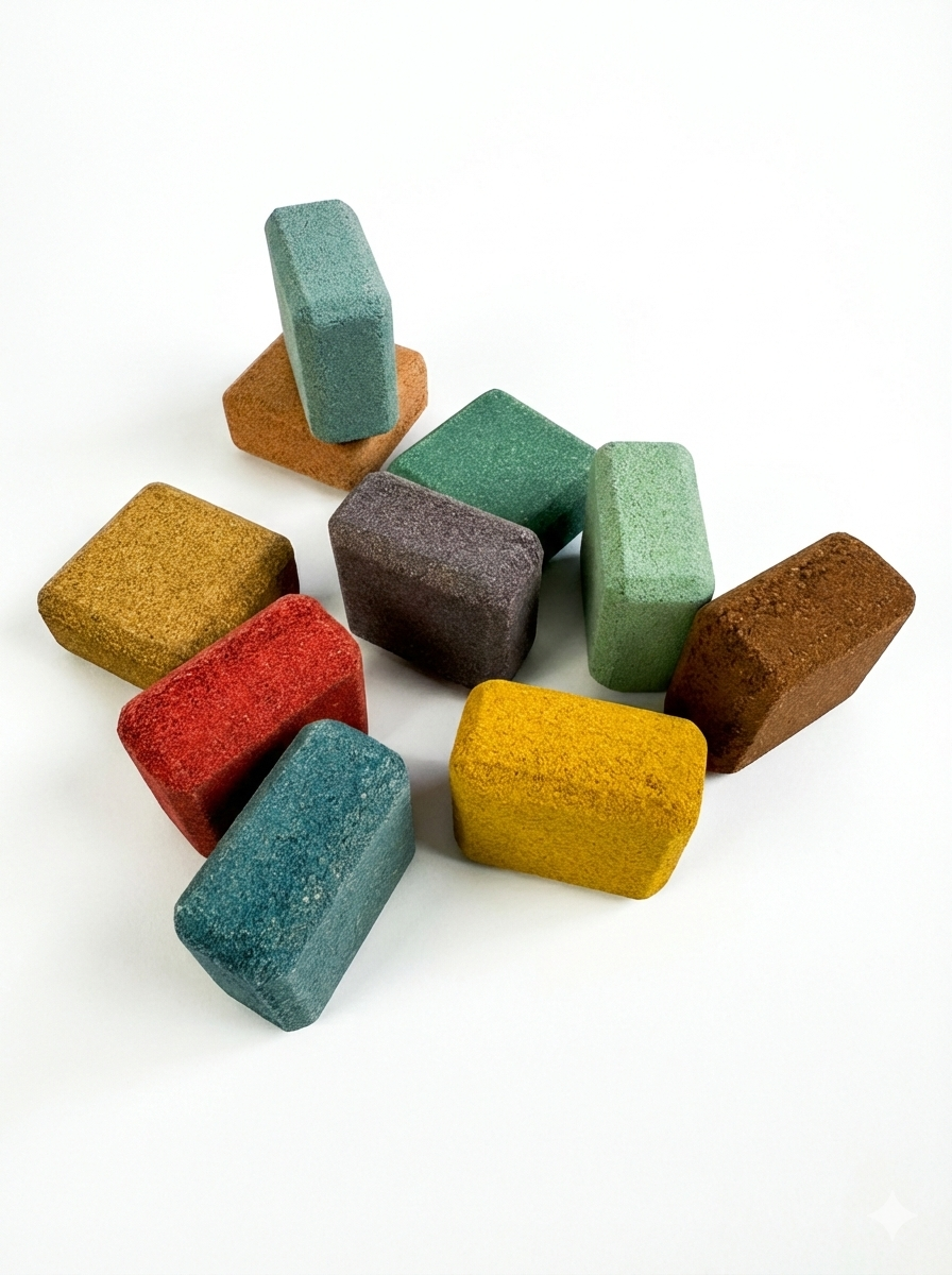 Farben und Balance lernen ohne Lärm! Der griffige Stapelturm aus buntem Naturkork fällt weich und völlig lautlos – perfekt für kleine Entdecker.