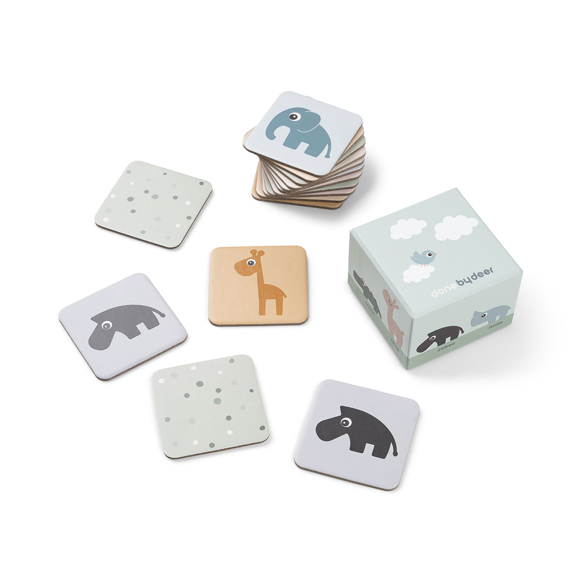 Spielerisches Gehirn-Jogging für kleine Tierfreunde! Das farbenfrohe Memo-Spiel mit 16 stabilen Karten fördert Konzentration und Gedächtnis.