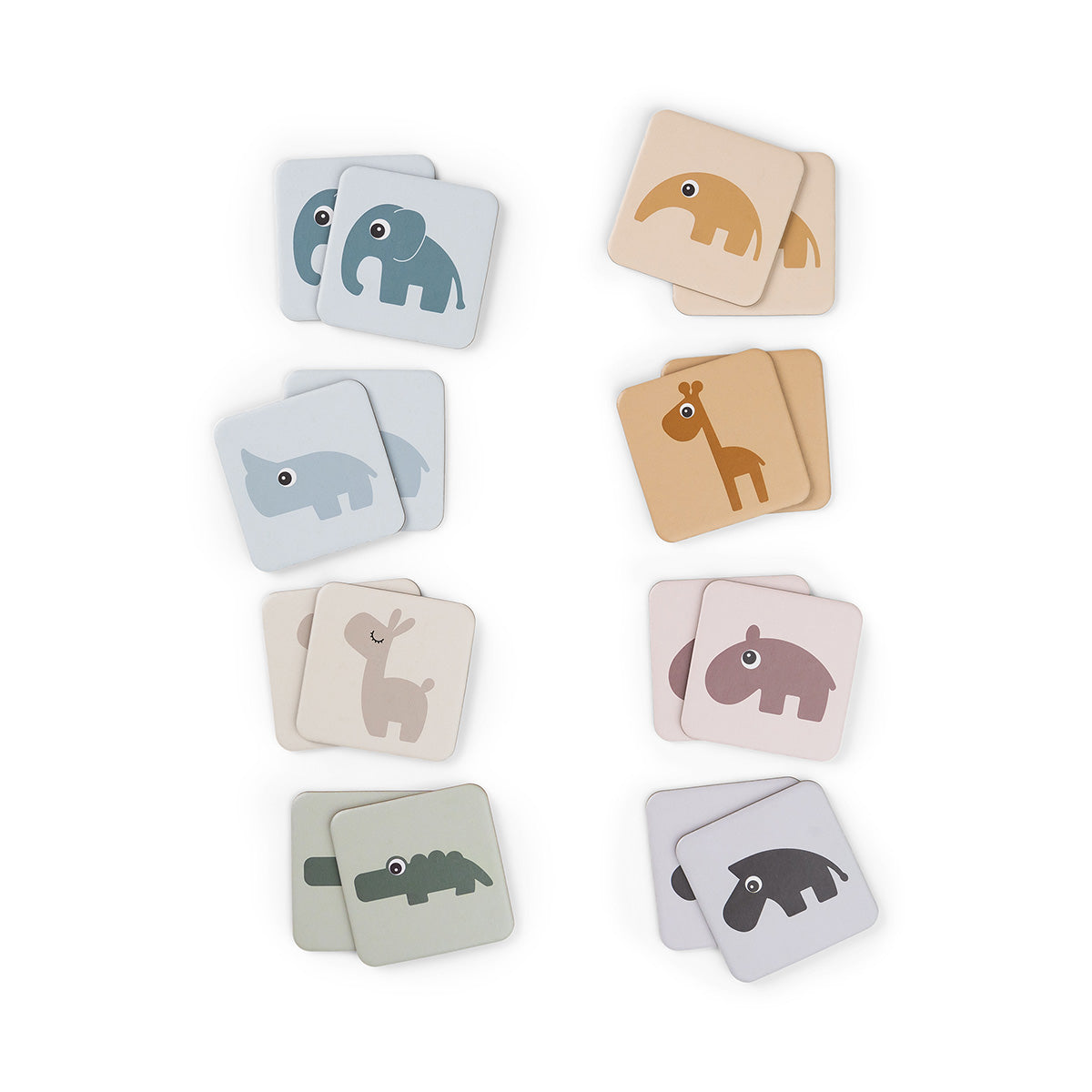 Spielerisches Gehirn-Jogging für kleine Tierfreunde! Das farbenfrohe Memo-Spiel mit 16 stabilen Karten fördert Konzentration und Gedächtnis.