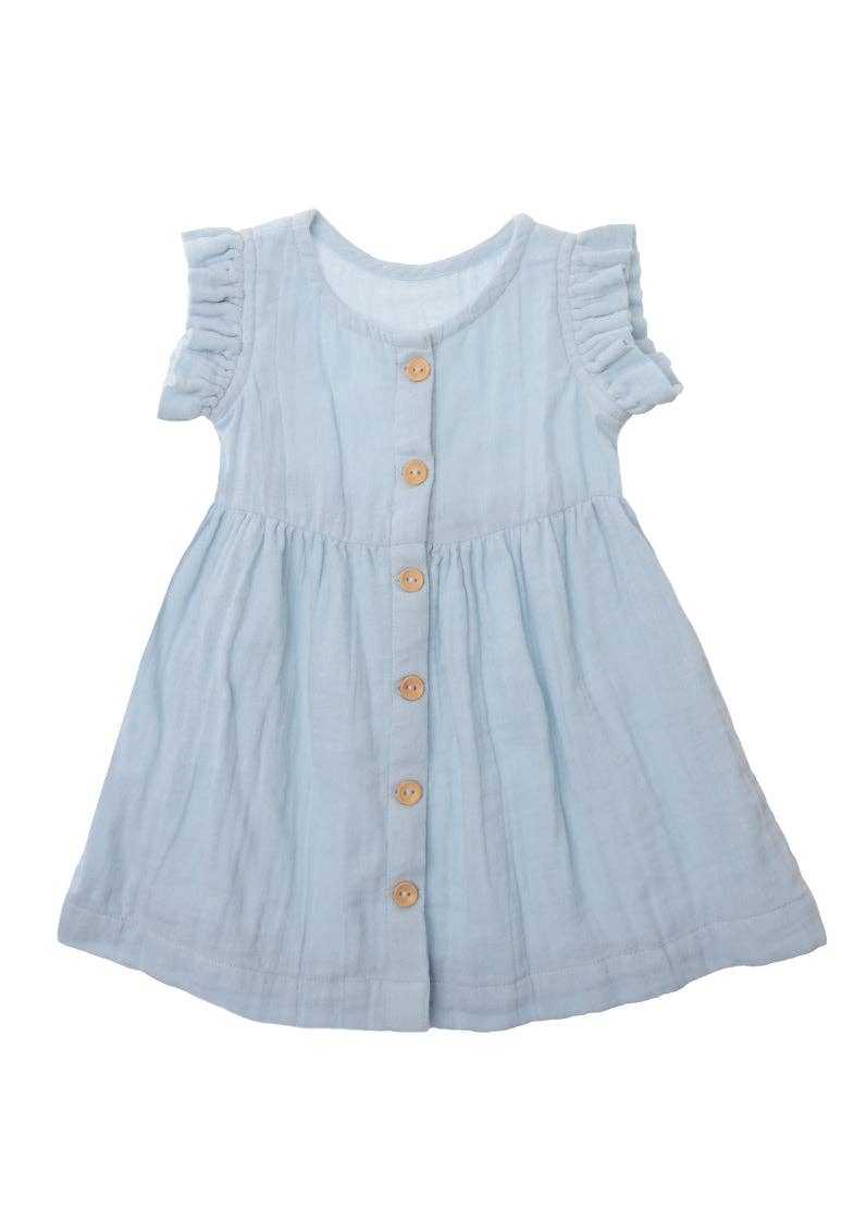 Bügelfrei und wunderbar atmungsaktiv! Das weiche Trägerkleid aus Musselin fällt wunderschön leicht und ist der perfekte Begleiter für den Sommer.