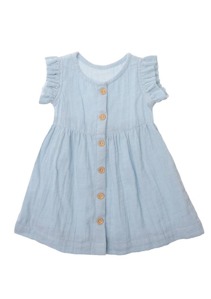 Bügelfrei und wunderbar atmungsaktiv! Das weiche Trägerkleid aus Musselin fällt wunderschön leicht und ist der perfekte Begleiter für den Sommer.