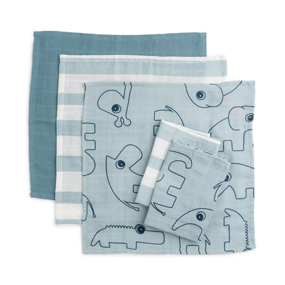 Die Alleskönner für den Babyalltag! Die extra weichen, saugstarken Mulltücher (70x70 cm) sind ideal als Spucktuch, Schnuffeltuch oder leichte Decke.