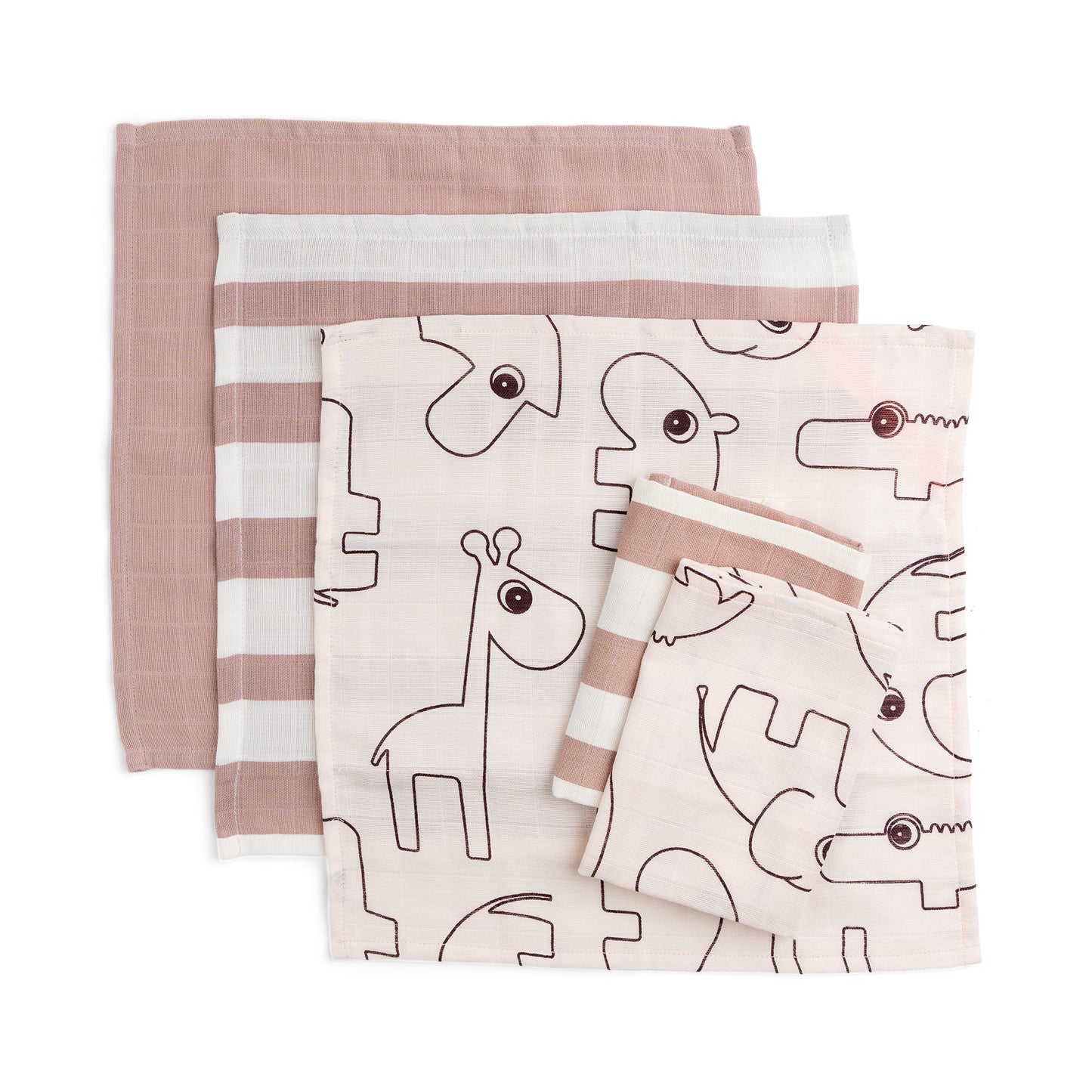 Die Alleskönner für den Babyalltag! Die extra weichen, saugstarken Mulltücher (70x70 cm) sind ideal als Spucktuch, Schnuffeltuch oder leichte Decke.