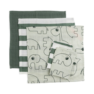 Die Alleskönner für den Babyalltag! Die extra weichen, saugstarken Mulltücher (70x70 cm) sind ideal als Spucktuch, Schnuffeltuch oder leichte Decke.