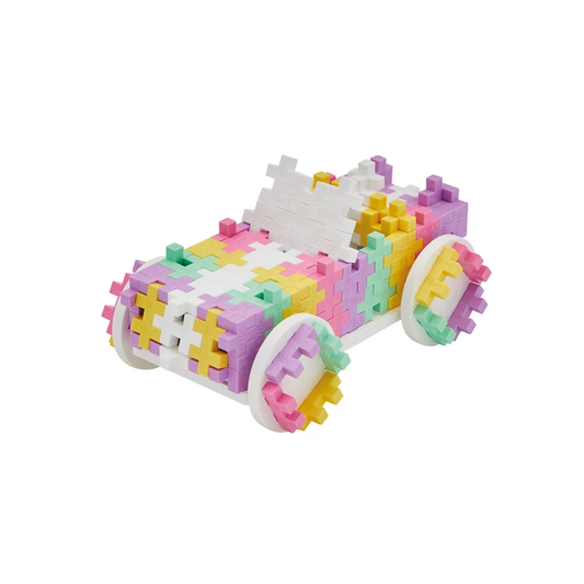 Der süßeste Flitzer im Kinderzimmer! Das kreative Bauset in trendigen Candy-Farben lässt kleine Auto-Fans ein tolles 3D-Fahrzeug bauen.