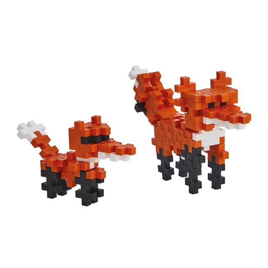 Schlauer Bauspaß für Tierfreunde! Das kreative Bauset inklusive Anleitung lässt Kinder einen niedlichen 3D-Fuchs bauen. Perfekt für unterwegs.