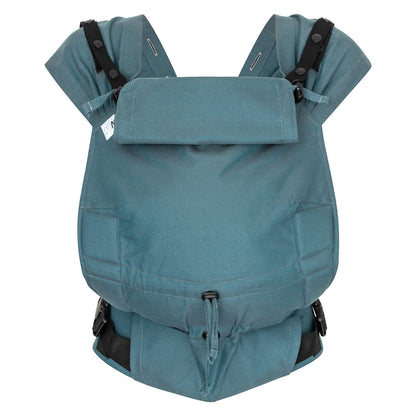 Schluss mit Stress beim Anlegen! Die Primeo Full-Buckle lässt sich bequem voreinstellen und wie ein Rucksack anziehen – perfekt für unruhige Babys.