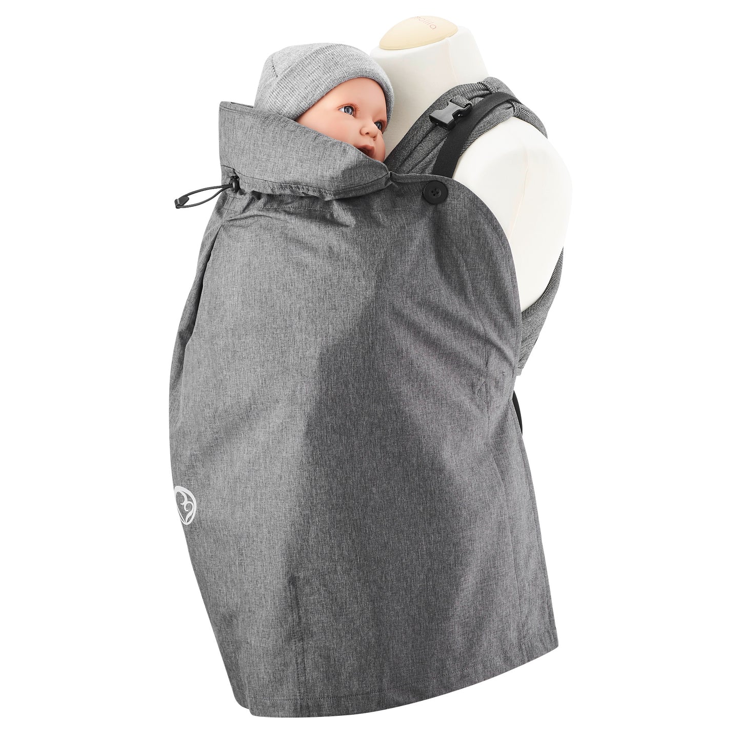 Der Regenschirm zum Anziehen! Das ultraleichte, 100% wasserdichte Regencover schützt dein Baby in jeder Trage – klein verpackbar und immer griffbereit.