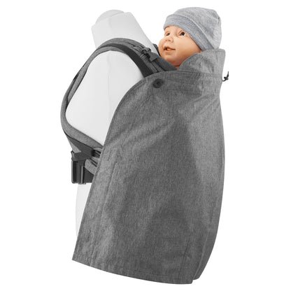 Der Regenschirm zum Anziehen! Das ultraleichte, 100% wasserdichte Regencover schützt dein Baby in jeder Trage – klein verpackbar und immer griffbereit.