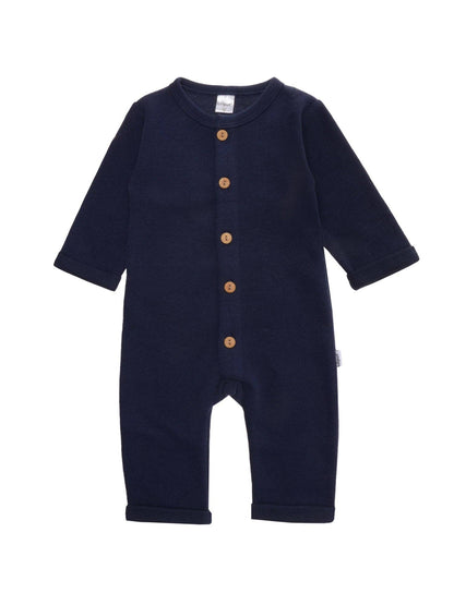 Nachhaltig und unglaublich bequem! Der weiche Baby-Overall in toller Ripp-Struktur aus reiner Bio-Baumwolle ist ideal zum Spielen und Schlafen.