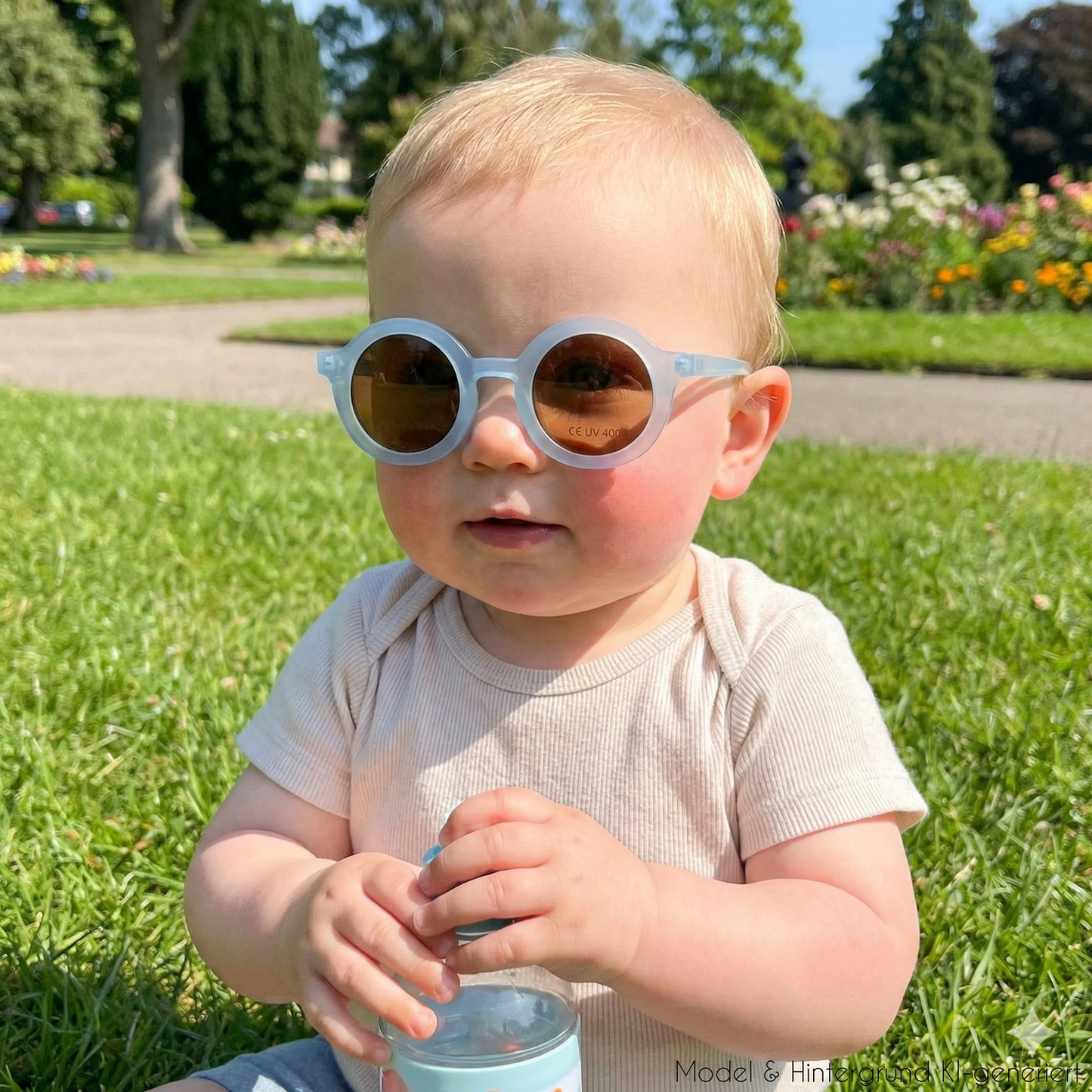 Cooler Retro-Look mit 100% UV-Schutz (UV400). Die stylische Signature-Sonnenbrille aus recyceltem Plastik ist robust, sicher und absolut nachhaltig.