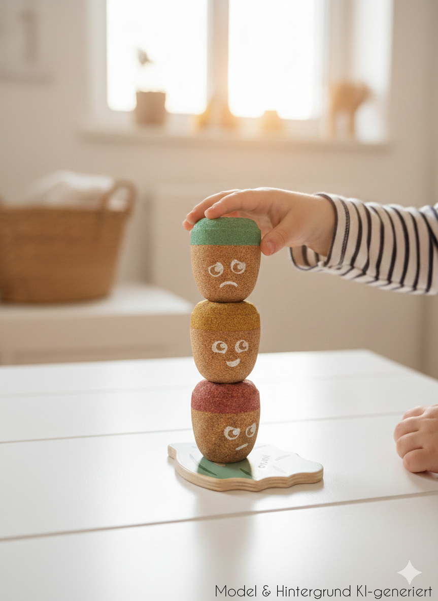 Mathe-Magie aus dem Wald! Das durchdachte Steckspiel mit weichen Kork-Blättern und flexiblen Sicherheits-Stäben fördert spielerisch das Zählenlernen.
