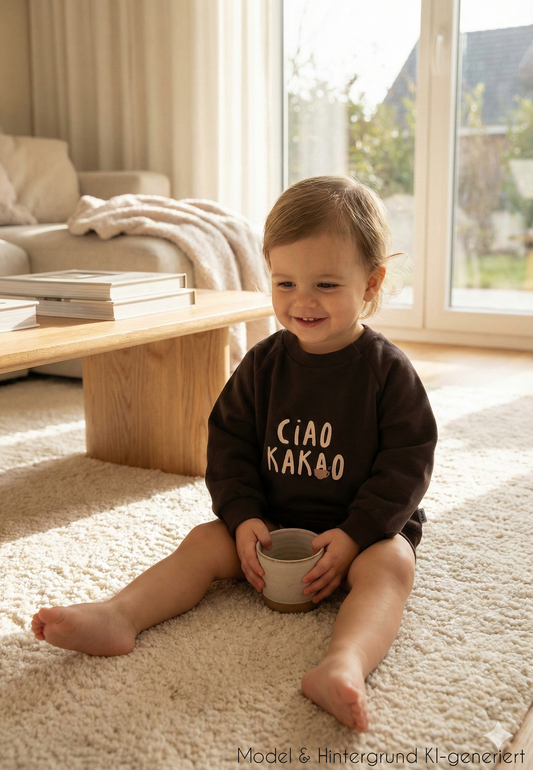 Der Gute-Laune-Garant für jeden Tag! Das trendige Sweatshirt mit dem beliebten """"Ciao Kakao""""-Print ist kuschelweich und lässig geschnitten.""