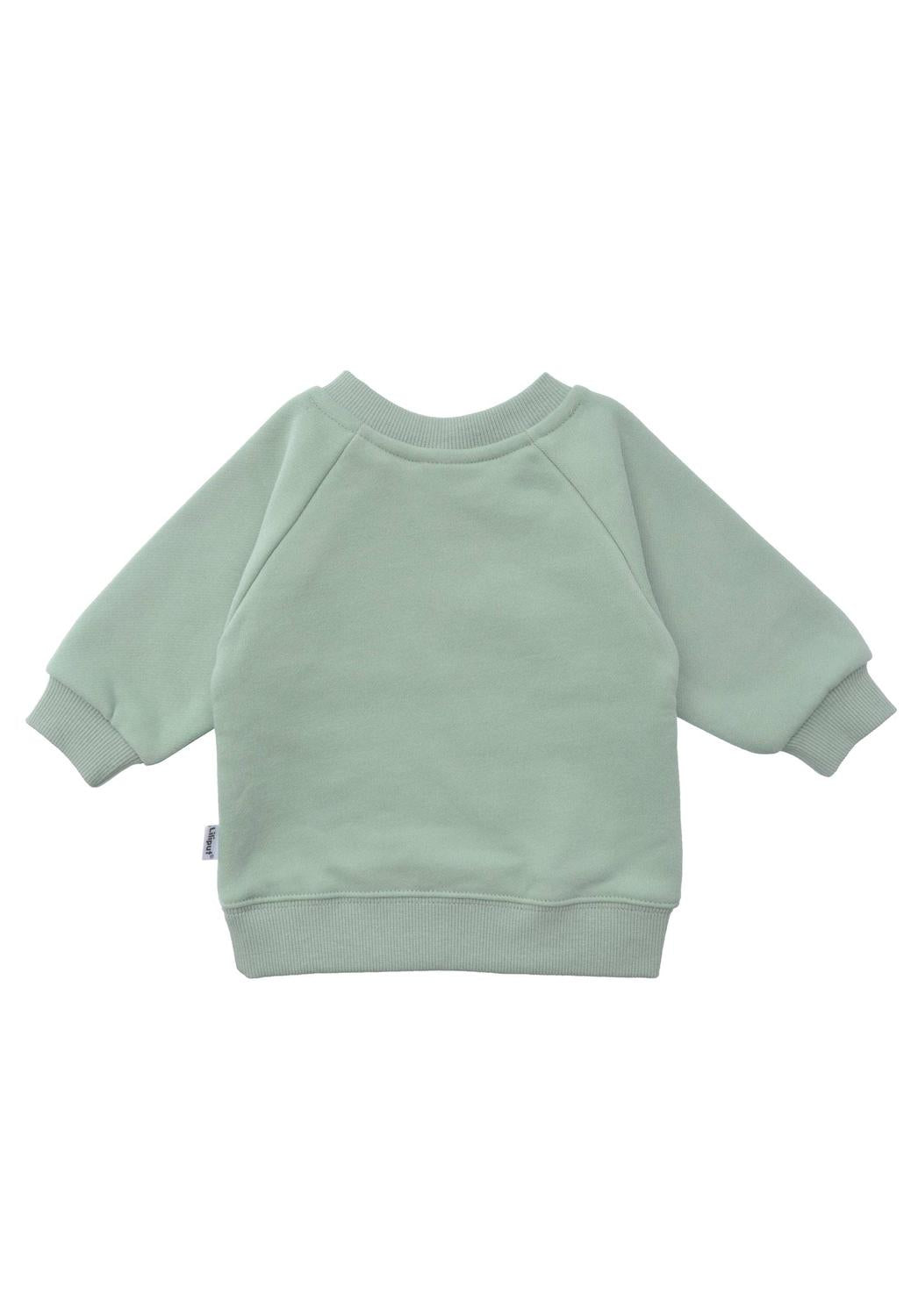 Zum Fürchten süß! Das kuschelweiche Sweatshirt in herbstlichem Schilfgrün mit freundlichem Gespenster-Print ist der ideale Begleiter für kühle Tage.