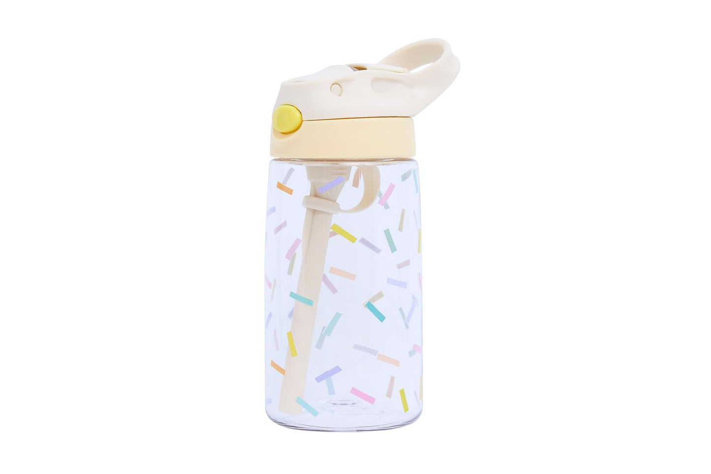 Bruchsicher & auslaufsicher für unterwegs. Die leichte BPA-freie Tritan-Flasche für Kinder punktet mit einem kinderleichten Strohhalm-Verschluss.