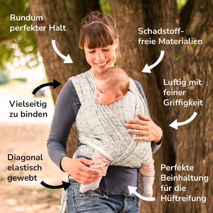 Gewebtes Tragetuch Sand