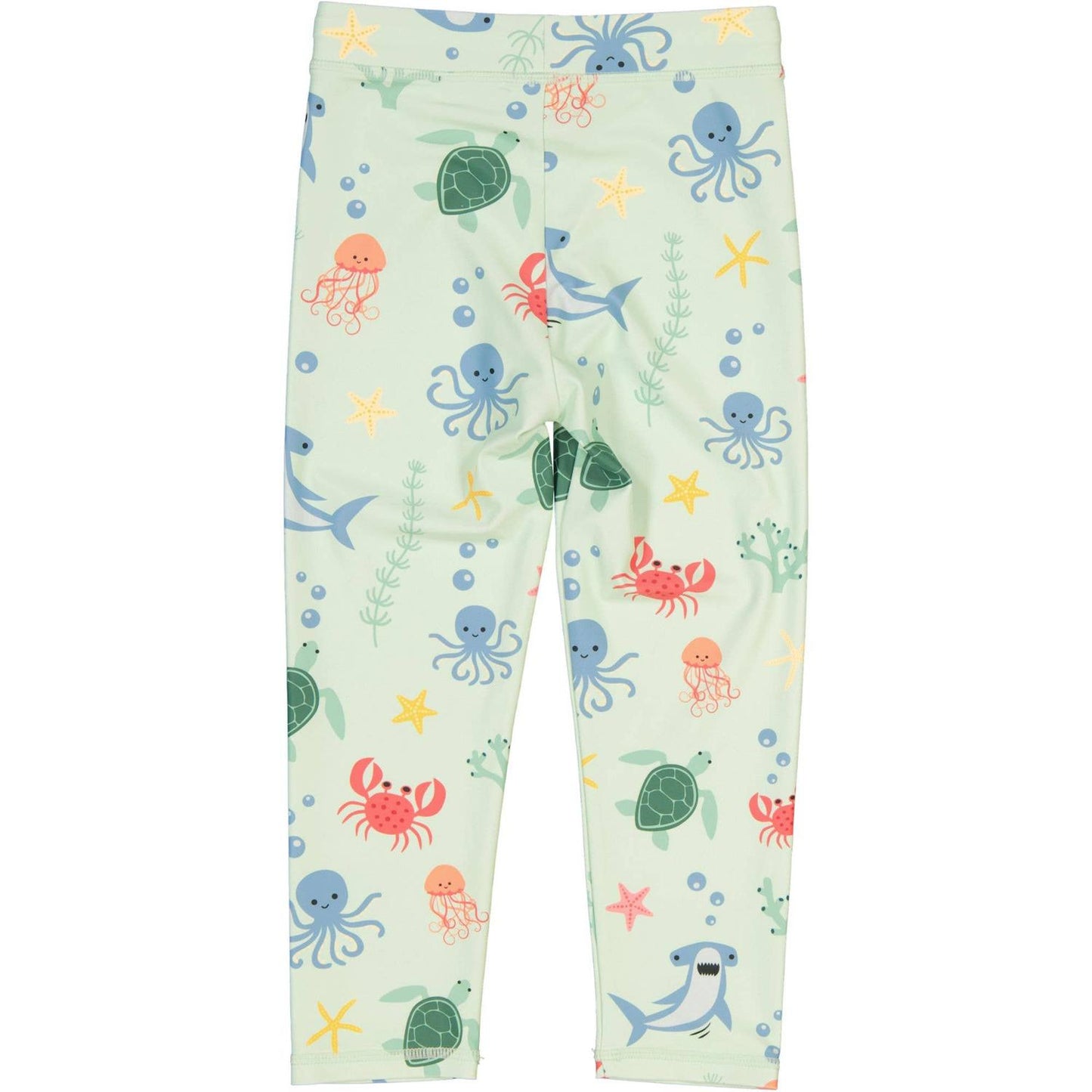 Kompletter Beinschutz vor Sonne und Sand! Die knöchellange UV-Schwimmhose mit Schutzfaktor 50+ im coolen Leo-Look ist bequem und schnelltrocknend.