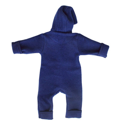 Der Klassiker für Herbst und Winter! Kuscheliger Overall aus 100% temperaturausgleichender Bio-Merinowolle mit praktischen Umschlagbündchen.