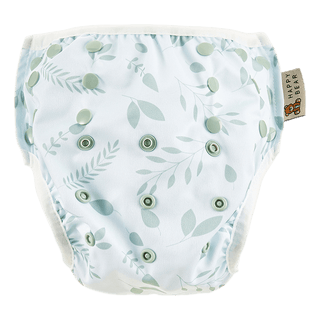 Auslaufsicherer Badespaß! Die nachhaltige Schwimmwindel wächst dank praktischer Druckknöpfe von 0 bis 3 Jahren einfach mit deinem Baby mit.