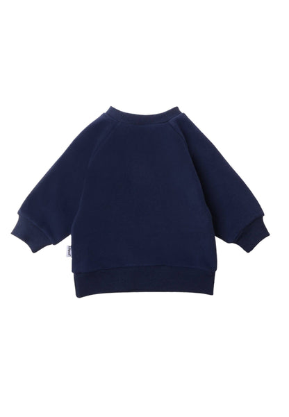 Sweatshirt in blau "moin"