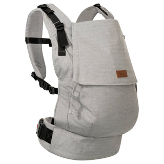 Hoppediz Buckle Toddler Babytrage im Design Kos, grau, von vorn